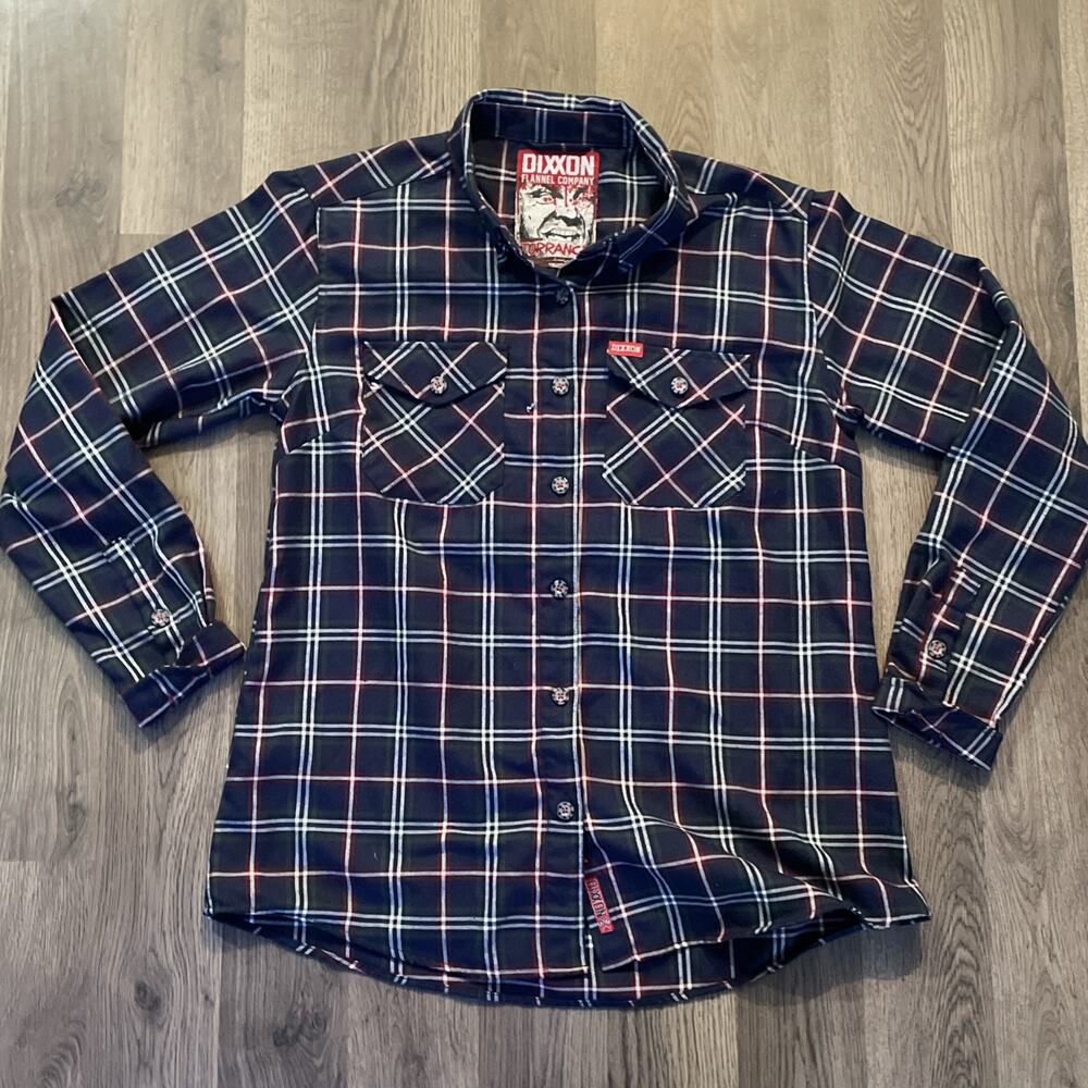 Dixxon Flannel Womens Medium The Torrance Plaid Button Up Shirt Great Condition